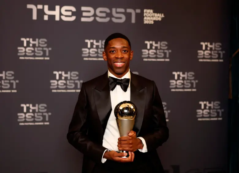 Ousmane Dembélé, de 28 años, fue una de las grandes sensaciones este año en el fútbol europeo tras ganar la Champions League. FOTO: GETTY