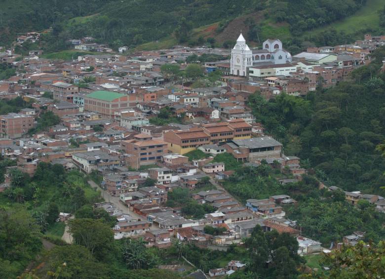 Panorámica del casco urbano del municipio de Betulia. FOTO: Archivo EL COLOMBIANO