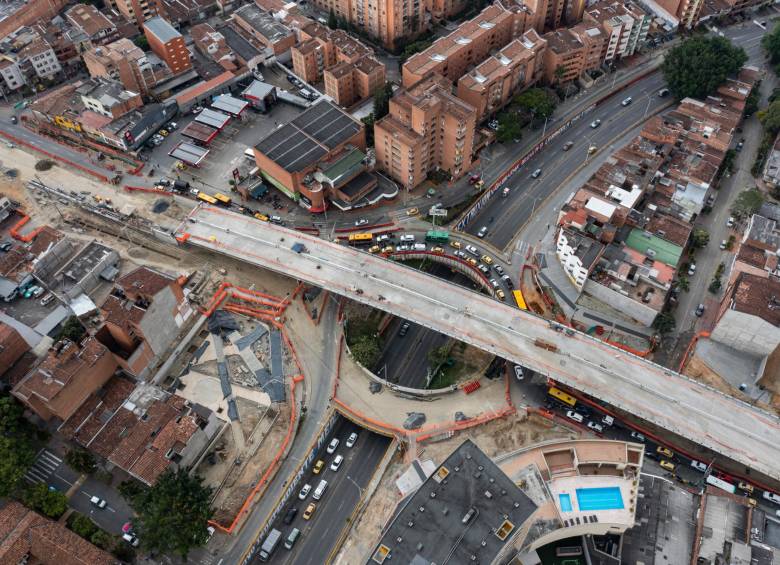 Se espera que las obras del intercambio vial estén terminadas en el segundo semestre de este año. FOTO MANUEL SALDARRIAGA