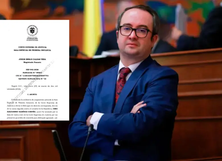 Ciro Ramírez, senador del Centro Democrático, fue condenado en primera instancia por la Corte Suprema. FOTO: Colprensa