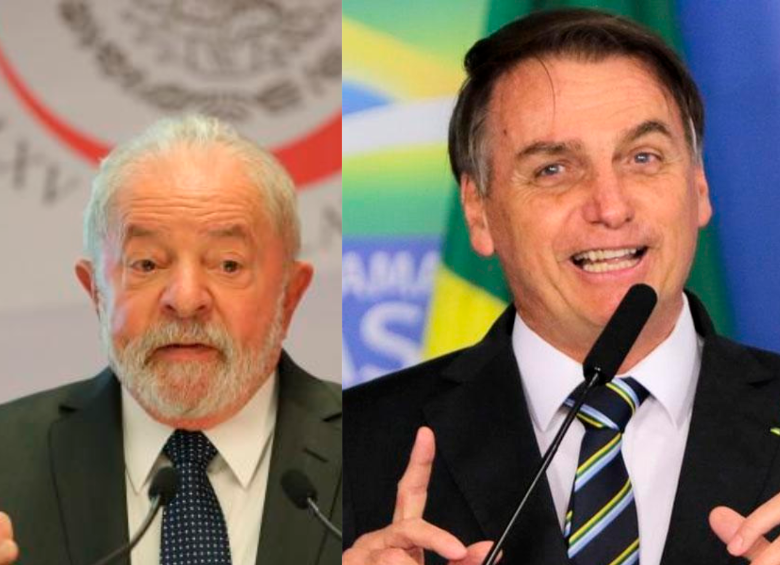 Los dos favoritos para quedarse con la presidencia de Brasil son Jari Bolsonaro y Luiz Inácio Lula da Silva. FOTOS EFE.