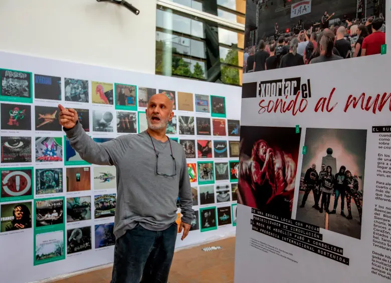La exposición se puede visitar de martes a de 11:00 a.m. a 6:00 p.m en MUROCK, ubicado en la Casa de la Música (Parque de los Deseos). Foto Julio César Herrera. 