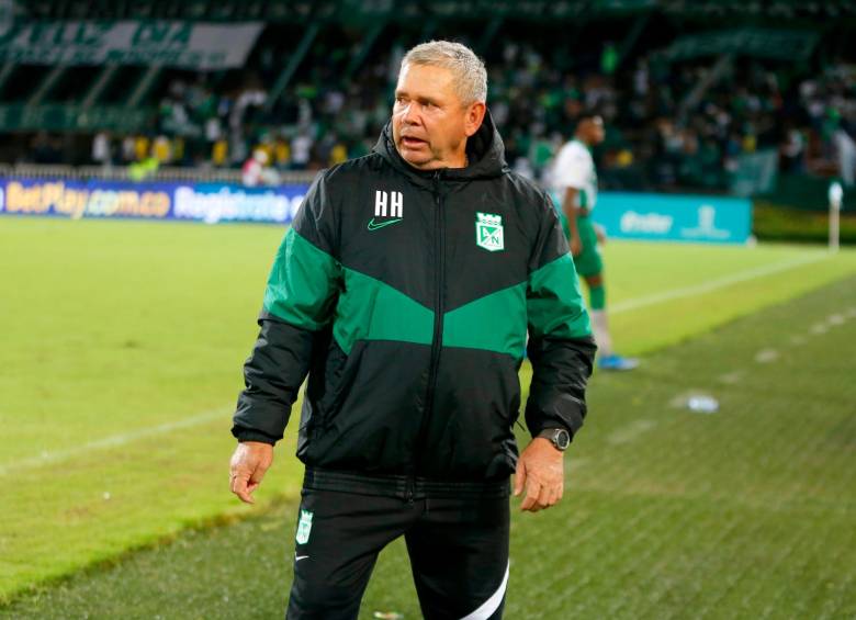 Hernán Darío Herrera, técnico de Nacional, presente en los cuadrangulares semifinales. FOTO COLPRENSA