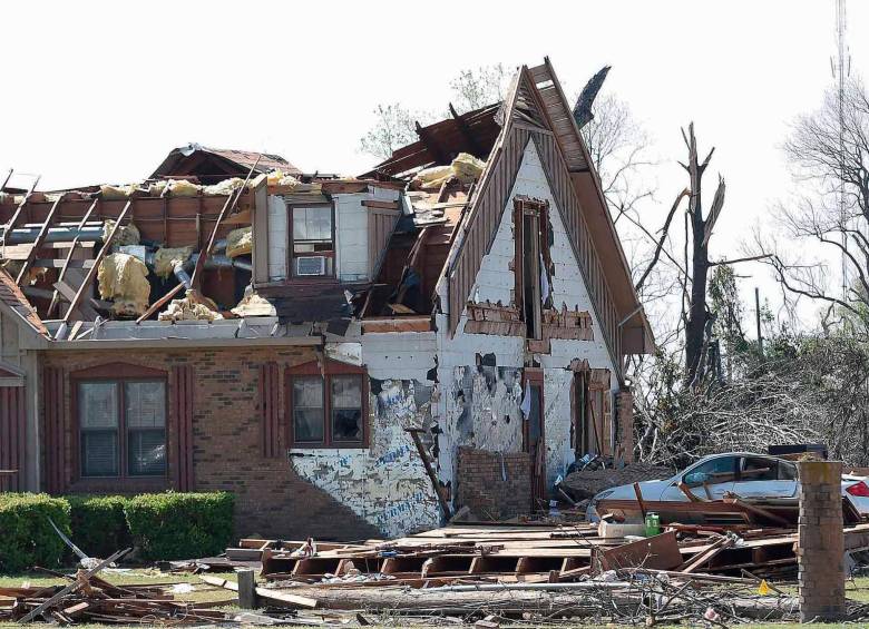 El Servicio Meteorológico nacional alertó sobre el riesgo elevado de fuertes tormentas en Luisiana, el sur de Misisipi y el sur de Alabama. FOTO: EFE