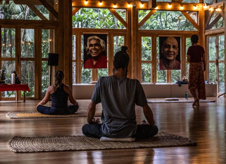 El ashram Vanadurga es uno de los templos de yoga y meditación que se han propagado por San Rafael, dándole una nueva vocación turística al municipio, que es cuidadosa del medio ambiente y de los vecinos. Hay voluntarios de todo el mundo fascinados con la riqueza natural de la zona que durante años estuvo en manos de delincuentes FOTOS: Julio Herrera