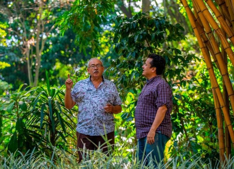 Los botánicos Álvaro Cogollo y Álvaro Idárraga. Foto: Camilo Suárez