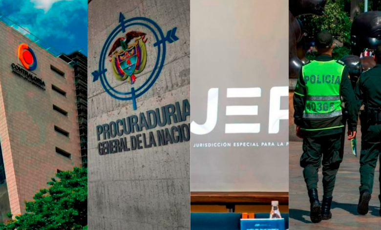Foto: Contraloría, Procuraduría, JEP y Policía Nacional
