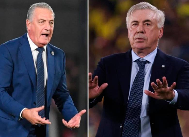 La Paraguay de Gustavo Alfaro (izquierda) es tercera de las Eliminatorias con 24 puntos, dos más que los dirigidos por Carlo Ancelotti que son cuartos. FOTOS: GETTY
