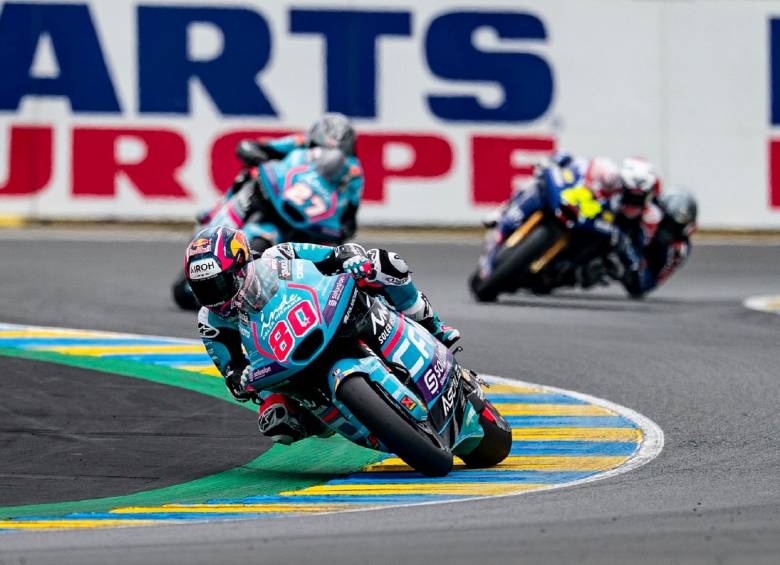 David Alonso cada vez se siente más cómodo en el Mundial de Moto2. FOTO @AsparTeam