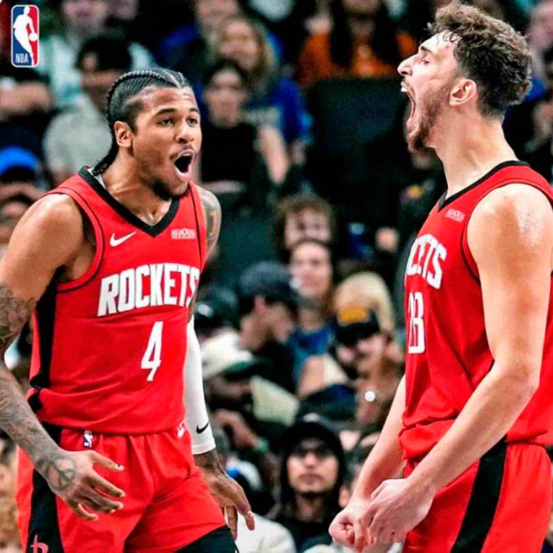 En el entretiempo del partido entre Houston Rockets con Philadelphia 76ers, se vivió un espectáculo en honor a Colombia. FOTO TOMADA X @NBA