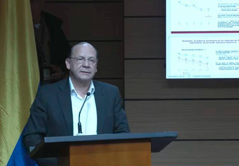 El ministro de Hacienda, Germán Ávila, detalló los principales indicadores del Marco Fiscal de Mediano Plazo. FOTO Tomada de YouTube