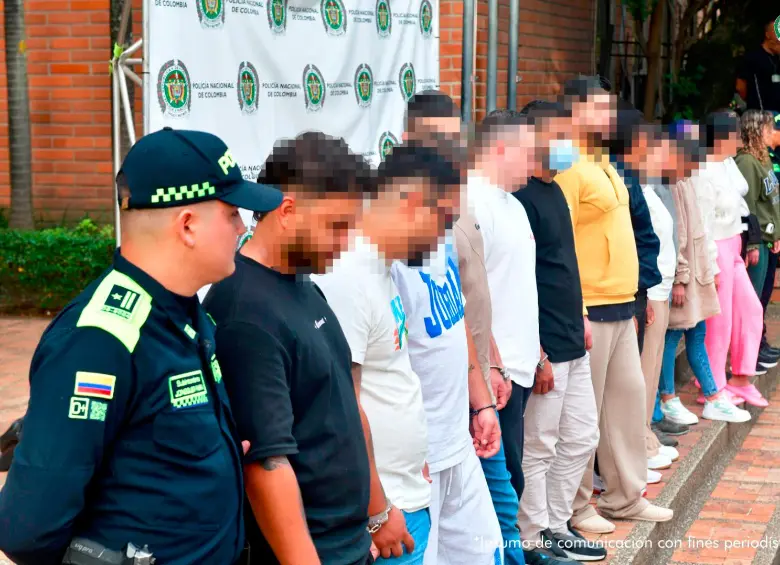 Las 14 personas son señaladas de haber hecho millonarias estafas a las víctimas con la promesa de dar rentabilidades económicas. FOTO: CORTESÍA