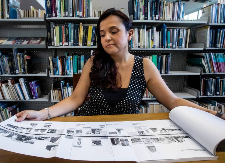 Diana María Bustamante es profesora de arquitectura en el Colegio Mayor de Antioquia y en la Universidad Nacional. FOTO jaime pérez.