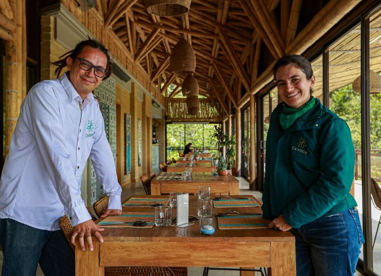 Santiago Giraldo, administrador y cofundador de Cannúa junto a Tatiana Hernández, promotora del hotel en agencias de viaje. FOTO Manuel saldarriaga.