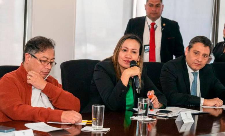 La ministra de Salud, Carolina Corcho, sostuvo 440 reuniones entre el 7 de agosto de 2022 y el 16 de enero de 2023. Gobernantes y congresistas fueron visitantes recurrentes en su oficina. FOTO CORTESÍA