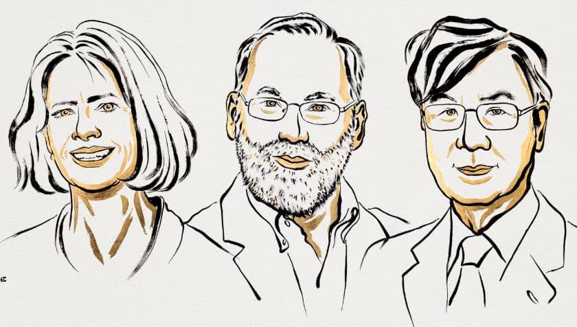 Estos son Mary Brunkow, Fred Ramsdell y Shimon Sakaguchi, los ganadores del Nobel de Medicina 2025. FOTO Tomada de @nobelprize en Instagram