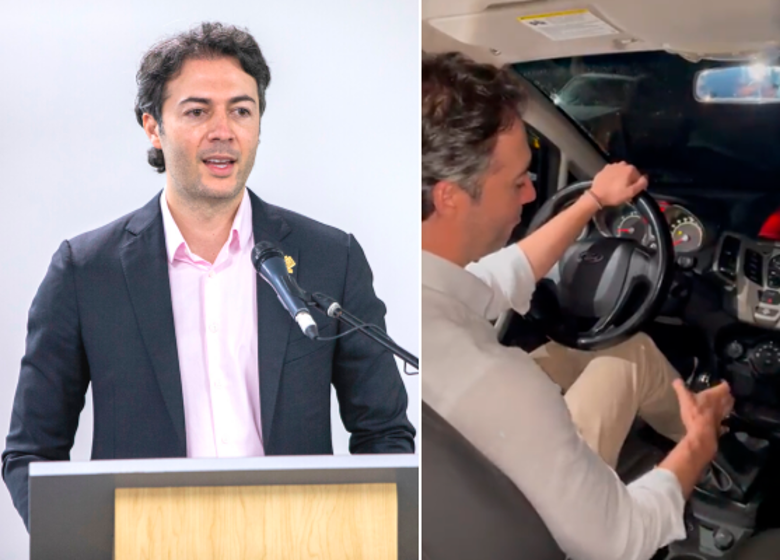 Daniel Quintero publicó un controvertido video en el que habla de “el cambio en primera”, que se ha relacionado en redes con las elecciones presidenciales. FOTO: ARCHIVO EC Y CAPTURA DE VIDEO