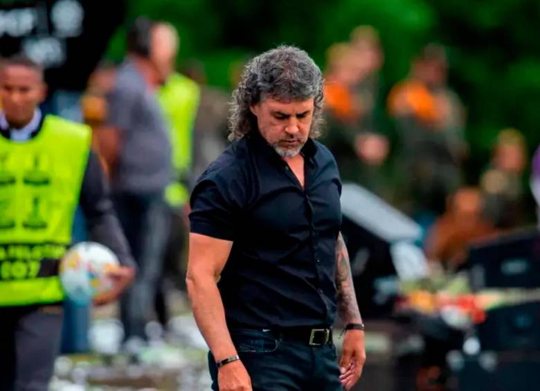 El entrenador antioqueño Leonel Álvarez se quejó de manera abierta en la rueda de prensa por los hechos ocurridos en Cúcuta. Foto: El Colombiano