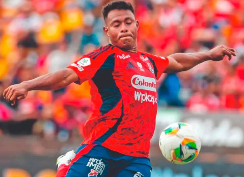 El atacante Léider Berrío ha marcado gol en los últimos partidos del Medellín contra el Deportes Tolima. Foto: Juan Antonio Sánchez