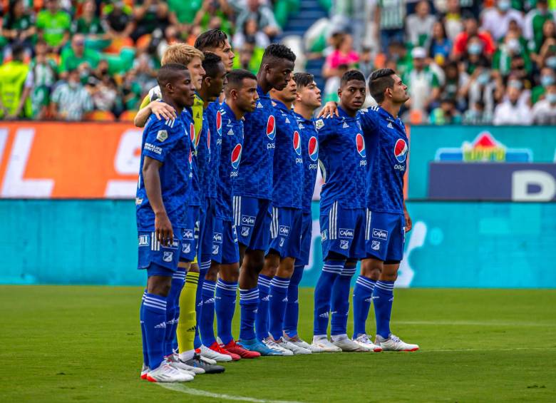 Los jugadores de los equipos del fútbol colombiano han expresado su molestia de diferentes formas. FOTO juan antonio sánchez
