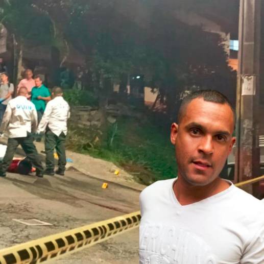 En este homicidio, registrado en el barrio Robledo Palenque, murió Diego Alexander García Gómez, el hermano de Luis Aníbal García Gómez (detalle), alias Maicol, uno de los presuntos cabecillas de la banda Los Pesebreros. FOTOS: CORTESÍA Y ARCHIVO