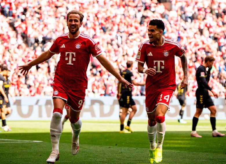 Harry Kane y Luis Díaz, una sociedad que dejó huella en la gran temporada del Bayern. FOTO: @BAYERNMUNICH