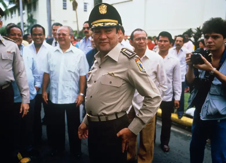 Manuel Antonio Noriega al control de Panamá. FOTO: GETTY
