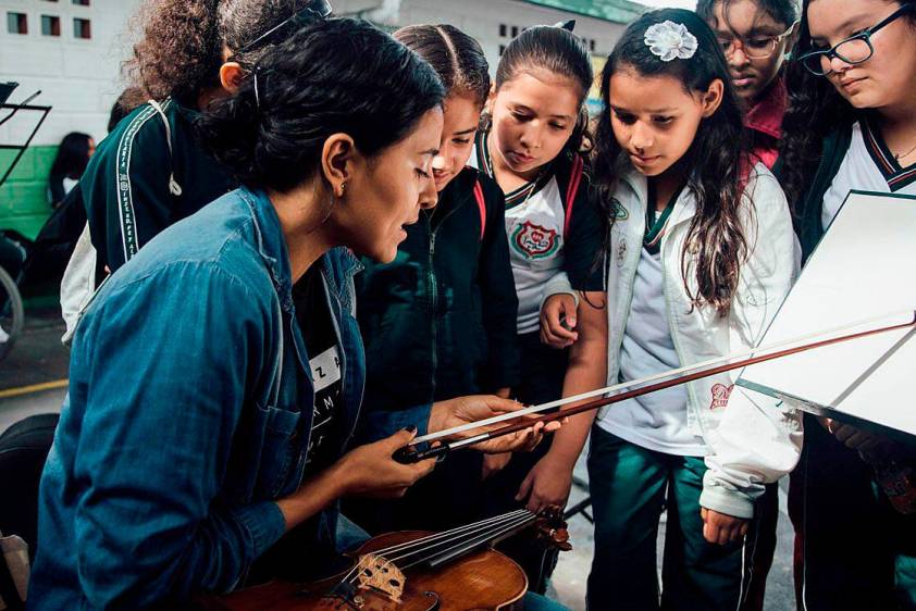 La Filarmónica de Medellín se ha preocupado por los programas sociales. Foto cortesía Filarmed.