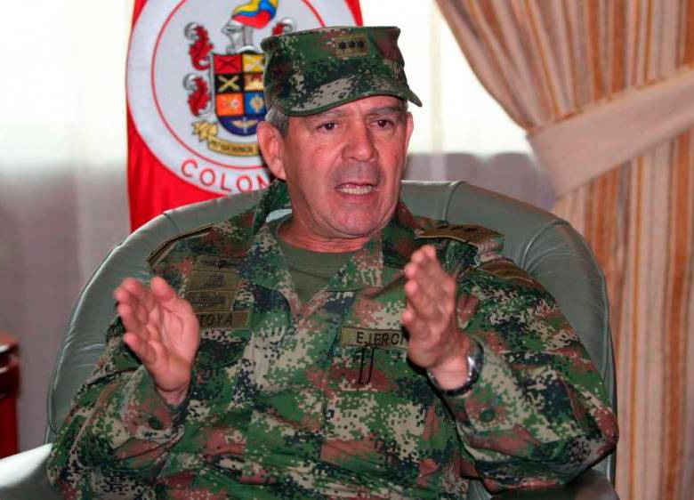 El general Mario Montoya fue señalado por 24 comparecientes de tener alguna responsabilidad en los falsos positivos en Antioquia. FOTO COLPRENSA
