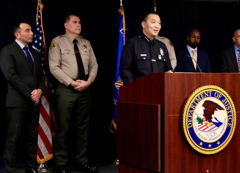 La Policía de Los Ángeles y el FBI trabajan juntos en el caso. FOTO: CORTESÍA LAPD.