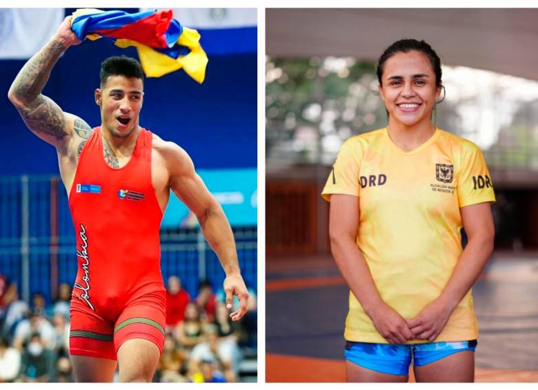 Jair Alexis Cuero avanzó al repechaje, y Alisson Cardozo no pudo pasar de ronda en la lucha de París. FOTOS COC 