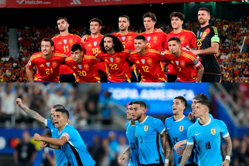 España y Uruguay deberán enfrentarse en el grupo H del Mundial 2026. Foto: GETTY. 