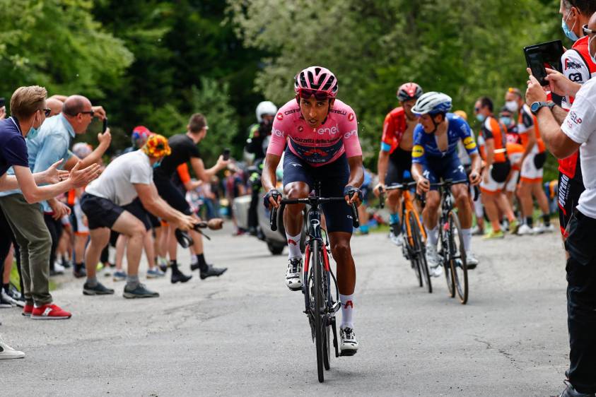 Egan logró ganar su segunda gran vuelta tras ganar el Tour de Francia en 2019. Foto: AFP