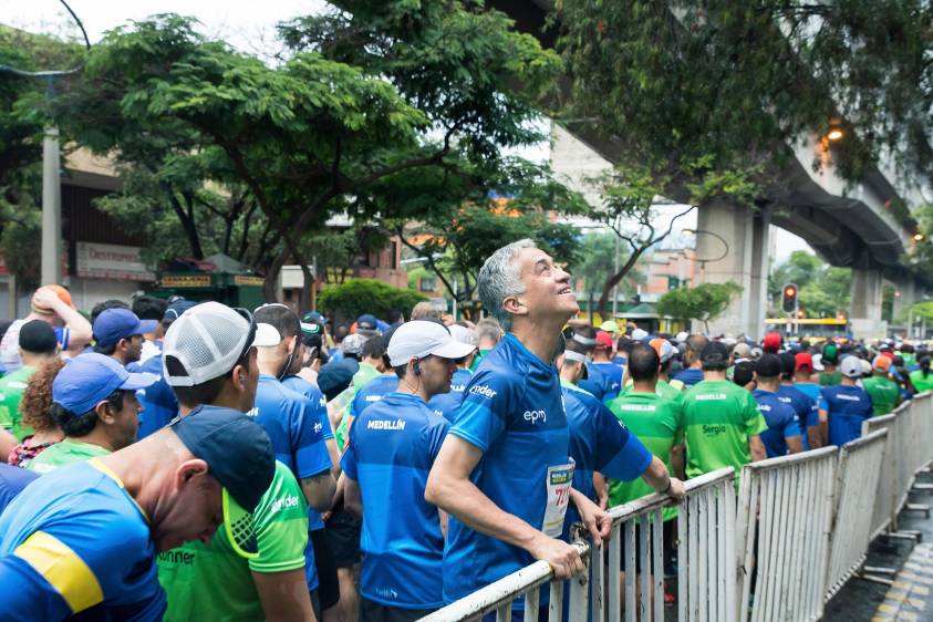 Correr en las calles de Medellín