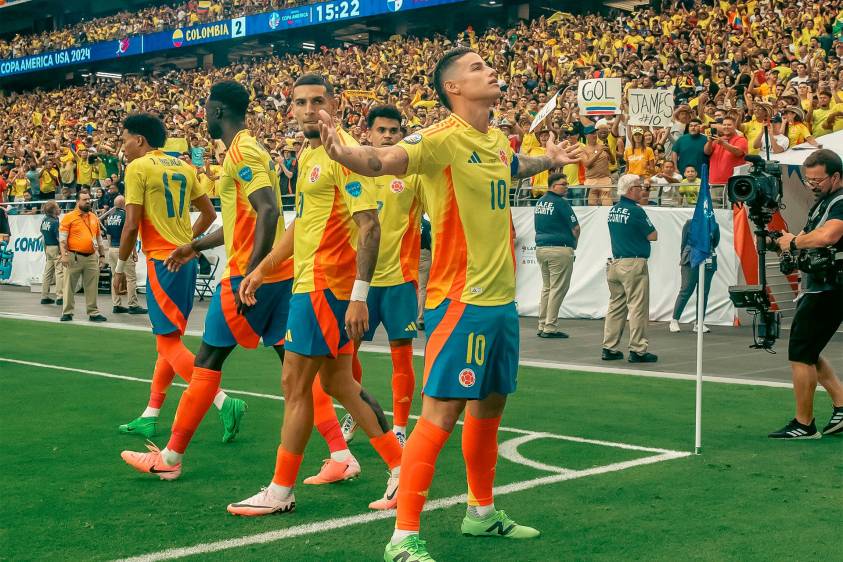 Luis Díaz y Federico Valverde, protagonistas de las selecciones Colombia y Uruguay, respectivamente. Fotos: Getty