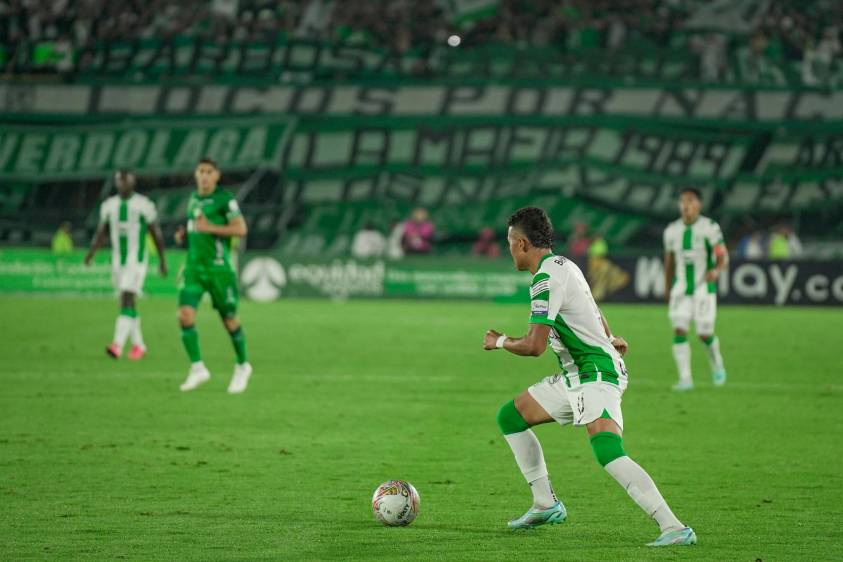 Sebastián Gómez, el capitán de Nacional, está jugando su tercer partido con los verdes desde que se recuperó de una lesión de rodilla. FOTO: JUAN ANTONIO SÁNCHEZ