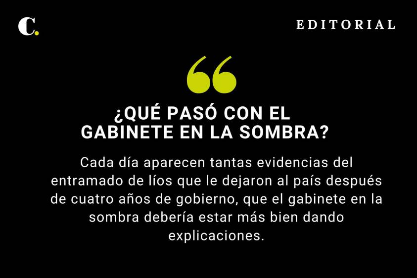 ¿Qué pasó con el gabinete en la sombra?