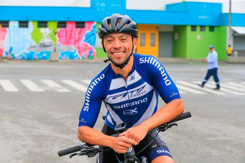Héctor Hernando Pérez es formador de ciclomontañistas en Antioquia. FOTO Esneyder Gutiérrez