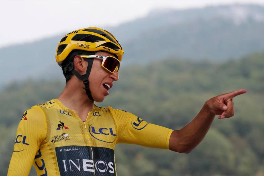 Egan Bernal, campeón del Tour de Francia (2019) y Giro de Italia (2021). FOTO EFE