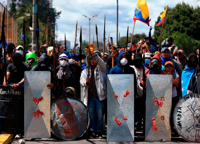 El gobierno ecuatoriano se comprometió a derogar el estado de excepción. FOTO EFE
