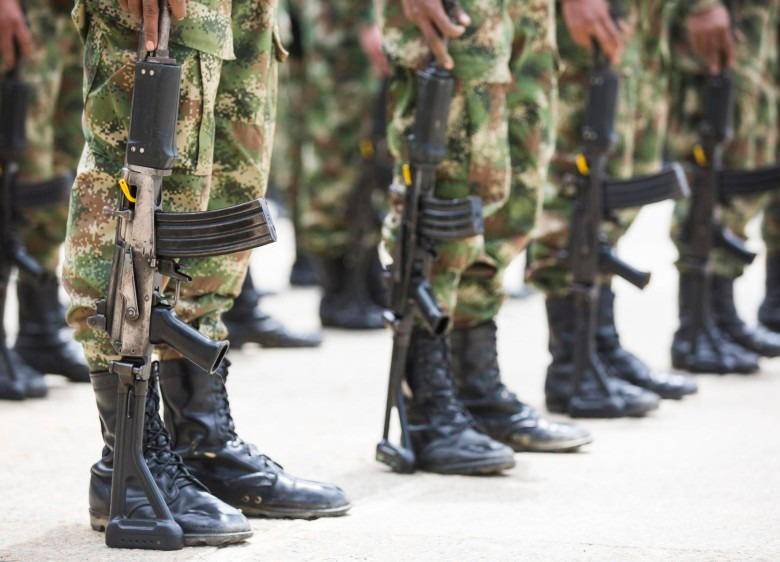El episodio fue revelado por la Jurisdicción Especial para la Paz (JEP) en medio de la imputación a diez militares en retiro por crímenes de guerra y lesa humanidad ocurridos en Dabeiba e Ituango (Antioquia) entre el 2002 y 2006.. FOTO: EDWIN BUSTAMANTE