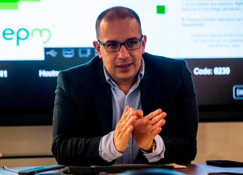 Jorge Andrés Carrillo, gerente de EPM, dice que Asamblea no tiene competencia para citarlo a debate de control. FOTO: ARCHIVO