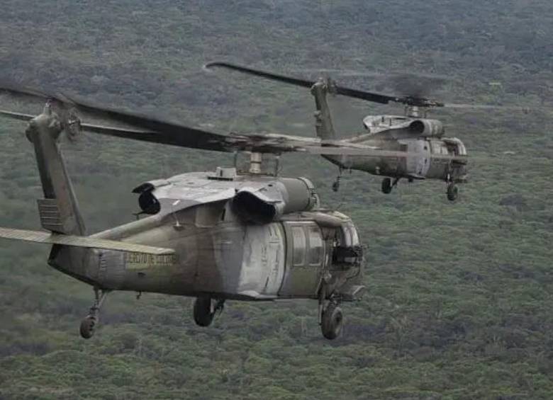 Tras el siniestro ocurrido en Cauca, el Ejército quedó con 34 Black Hawk operando. Foto: Cortesía Ejército