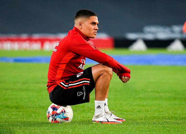 Juan Fernando Quintero tuvo su mejor momento futbolístico cuando jugó por primera vez en River Plate (entre 2018 y 2019). Ganó la Copa Libertadores de 2018 con el “equipo” millonario” y marcó gol en la final. FOTO GETTY