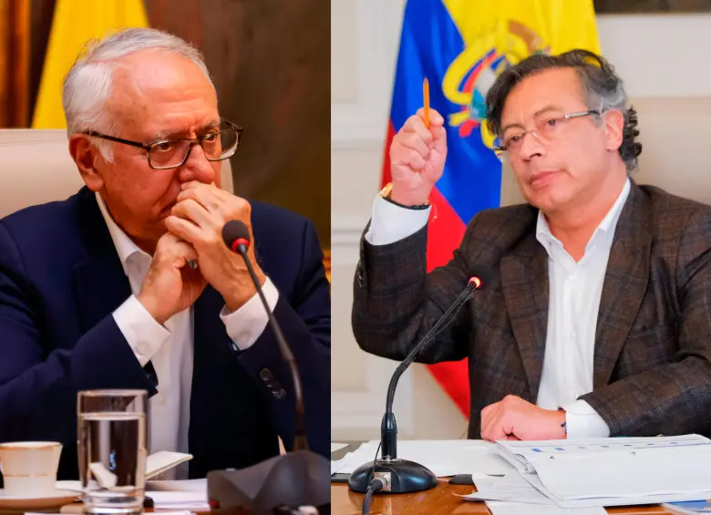 El Ministerio de Salud sigue sin pronunciarse frente a la problemática. A la izquierda, Guillermo Jaramillo, ministro de Salud. A la derecha Gustavo Petro, presidente. FOTO: PRESIDENCIA
