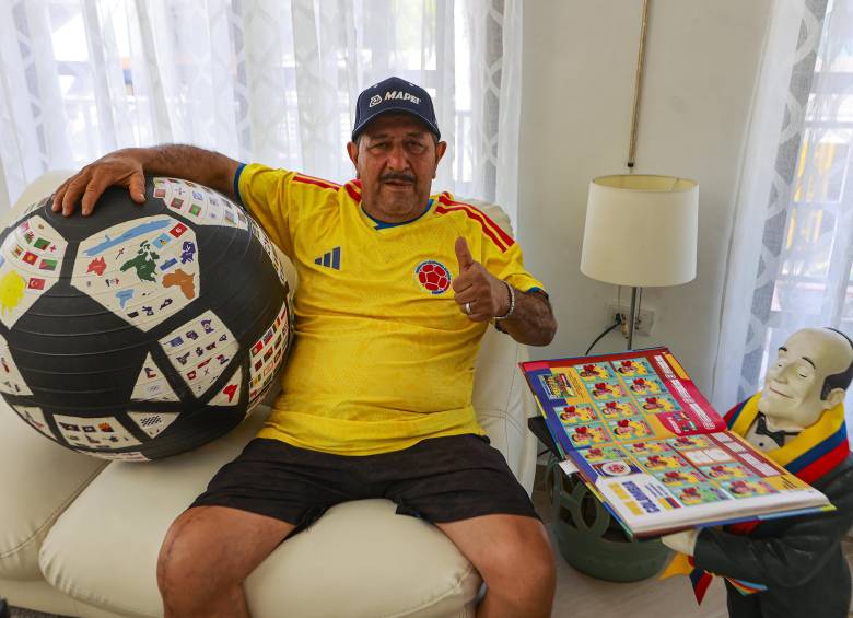 El señor Gustavo Quirós, del barrio Los Naranjos de Itagüí. Foto: Manuel Saldarriaga Quintero.