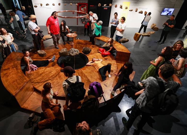 La exposición estará abierta hasta septiembre. Se realiza por la alianza del Parque Explora con el Museo La Tertulia. Tiene obras individuales y colectivas. FOTO manuel saldarriaga