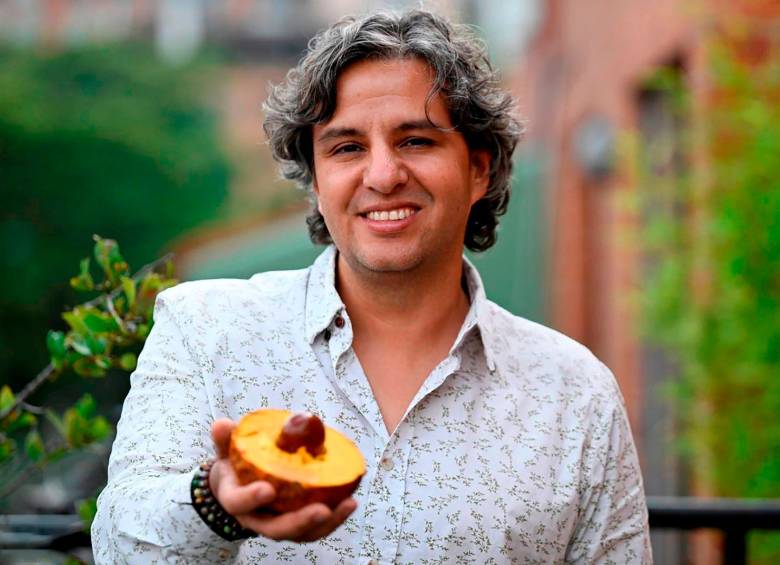 Gian Paolo Daguer, creador del proyecto Frutas de Colombia. Foto AFP. 