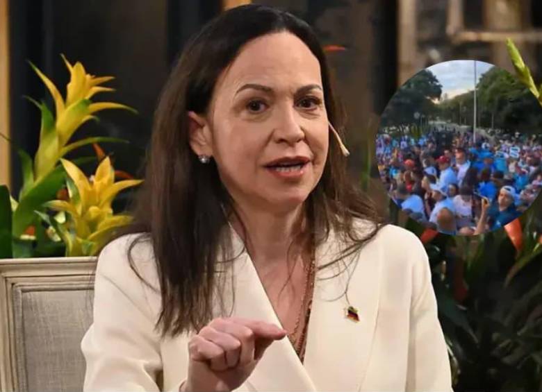 Miles de venezolanos se manifestaron en Caracas para exigir elecciones presidenciales y el regreso al país de María Corina Machado. FOTO: Getty Images. X-@VenteVenezuela.
