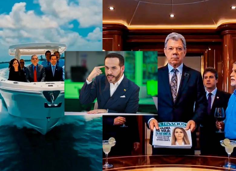 Un video creado con imágenes de inteligencia artificial agita la campaña presidencial 2026. Fotos: EL COLOMBIANO y tomada de video